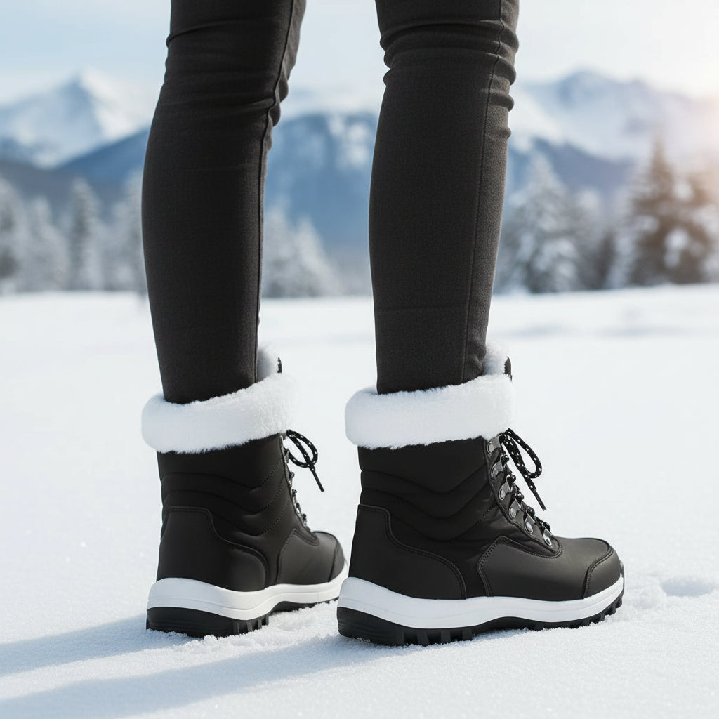 Women’s High-Top Winter Snow Boots-Bon Voyage Vintage