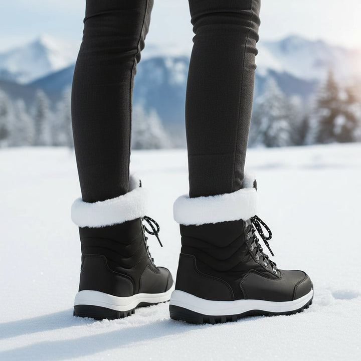 Women’s High-Top Winter Snow Boots-Bon Voyage Vintage
