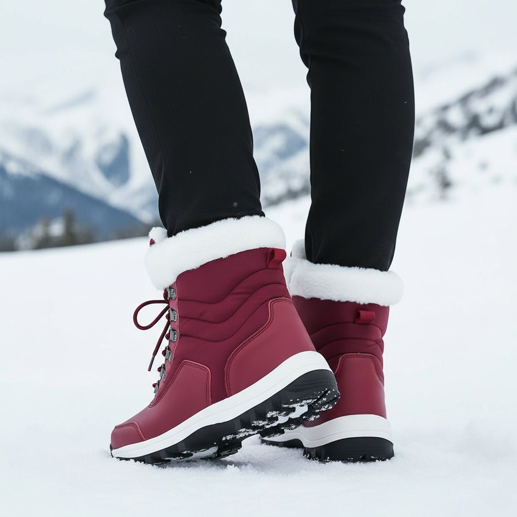 Women’s High-Top Winter Snow Boots-Bon Voyage Vintage