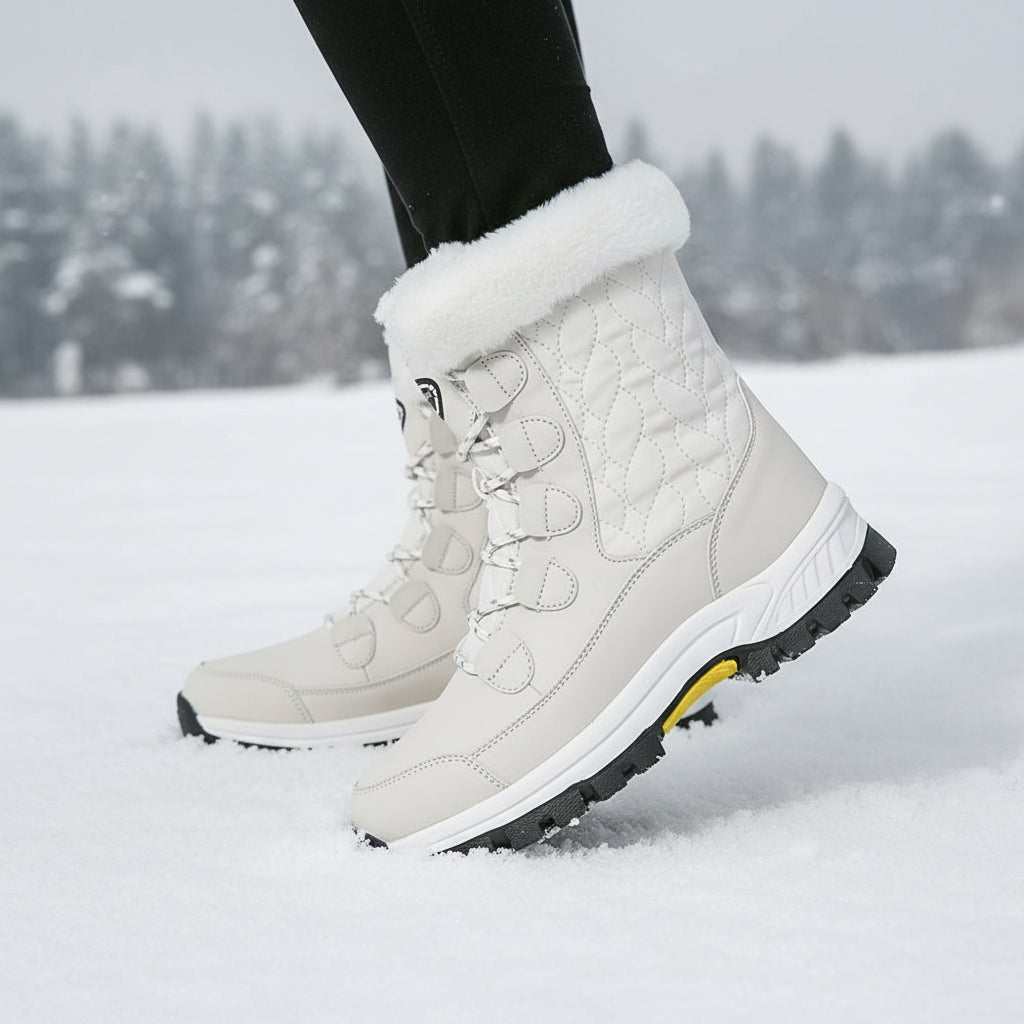 Women’s High-Top Winter Snow Boots-Bon Voyage Vintage