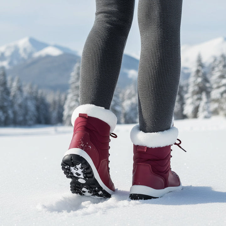 Women’s High-Top Winter Snow Boots-Bon Voyage Vintage