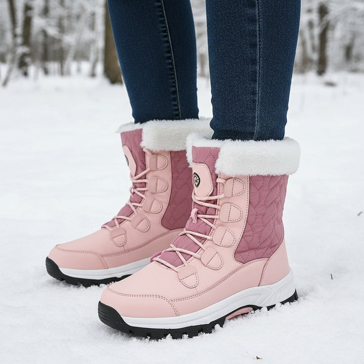 Women’s High-Top Winter Snow Boots-Bon Voyage Vintage