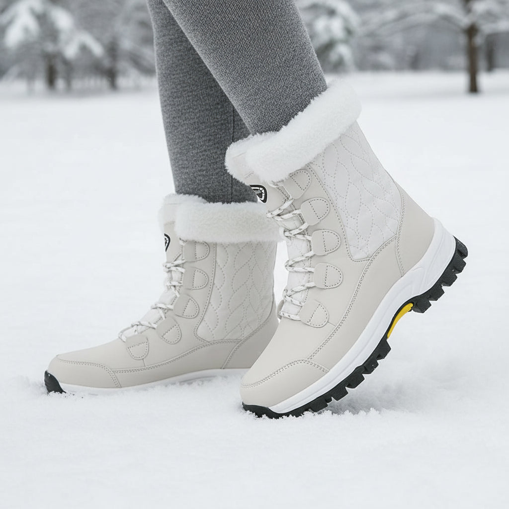 Women’s High-Top Winter Snow Boots-Bon Voyage Vintage