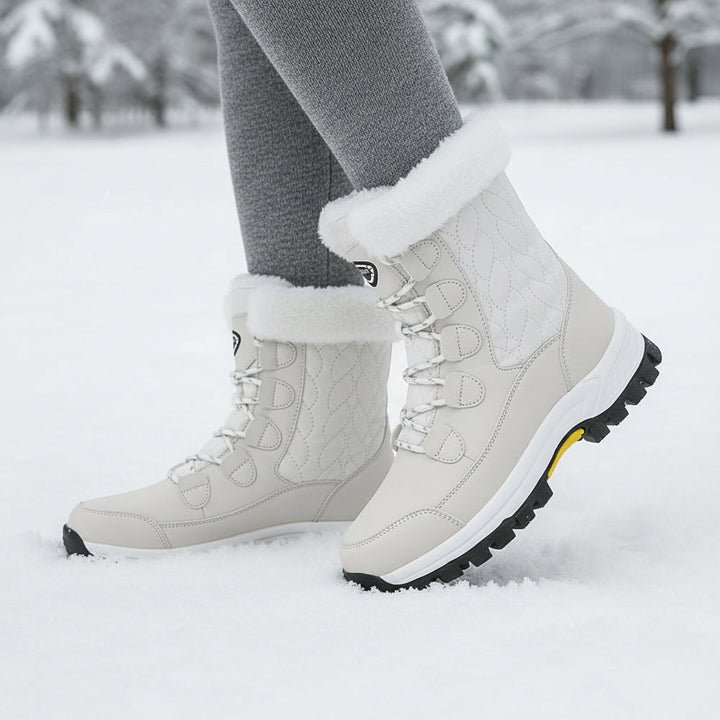 Women’s High-Top Winter Snow Boots-Bon Voyage Vintage