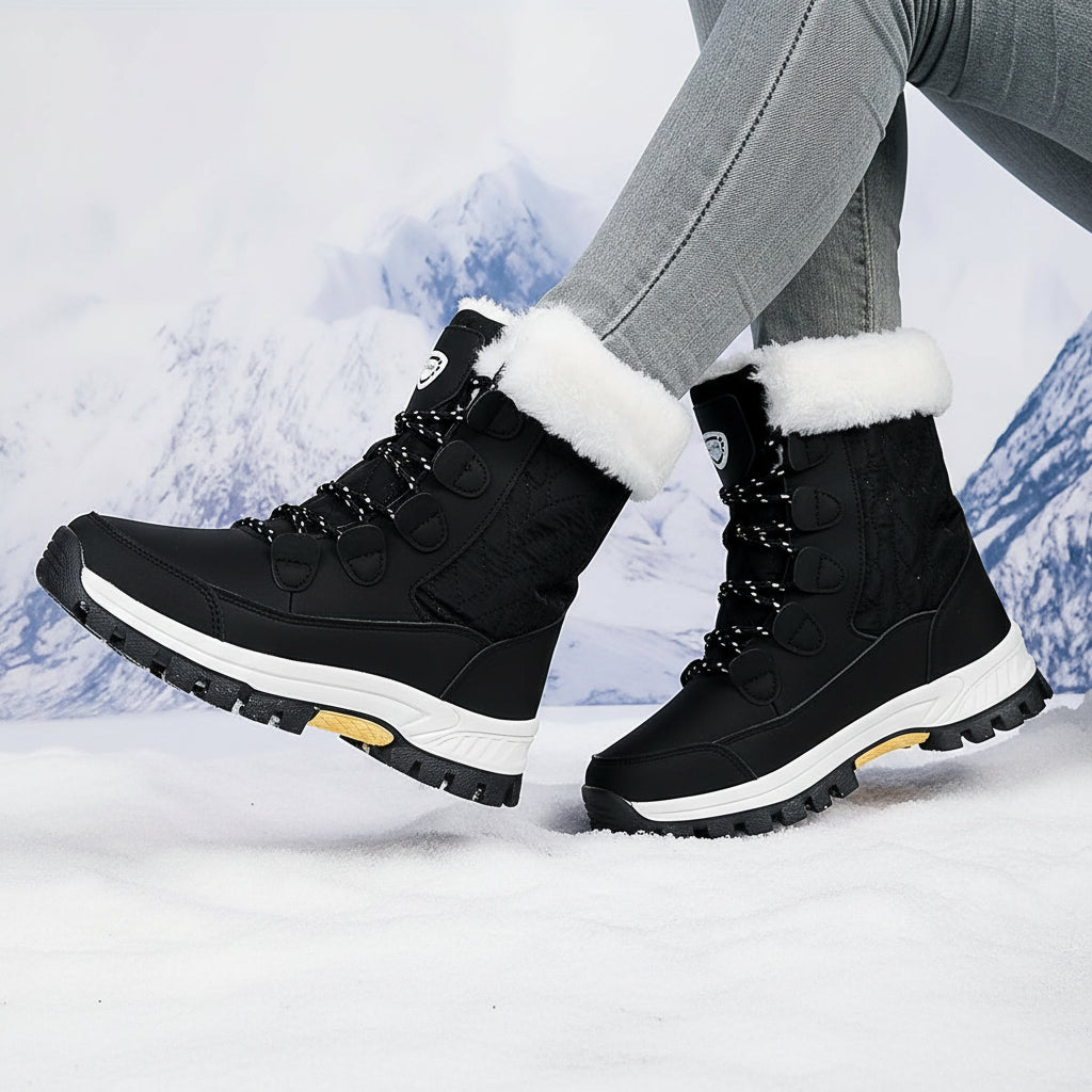 Women’s High-Top Winter Snow Boots-Bon Voyage Vintage