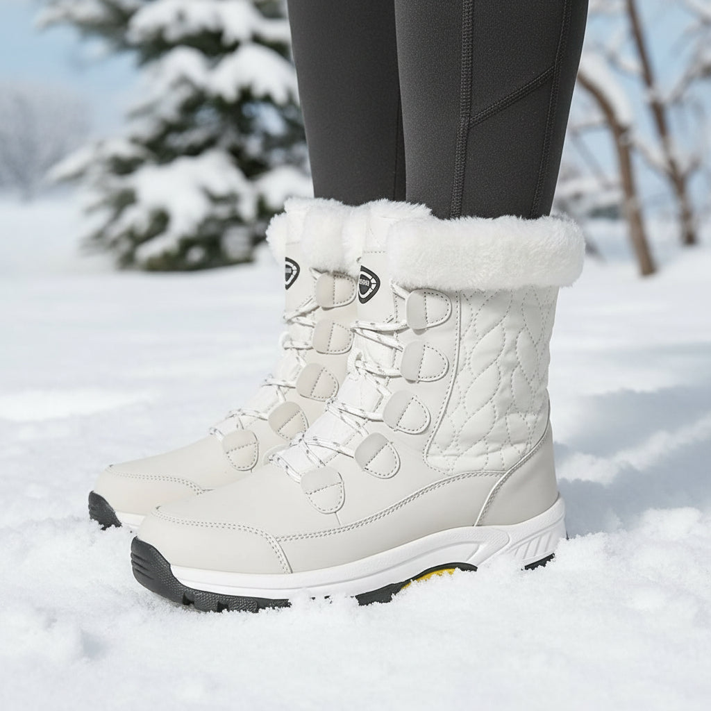 Women’s High-Top Winter Snow Boots-Bon Voyage Vintage