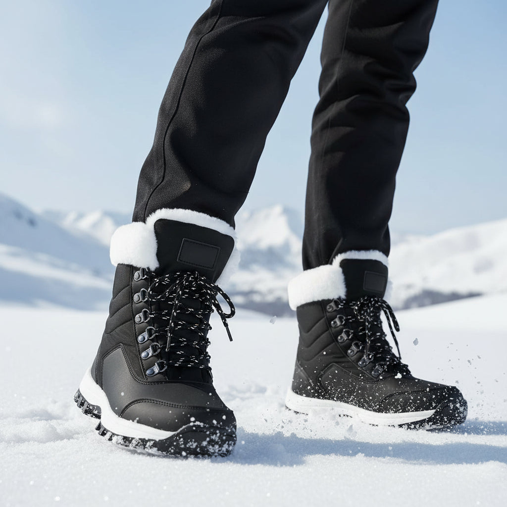 Women’s High-Top Winter Snow Boots-Bon Voyage Vintage
