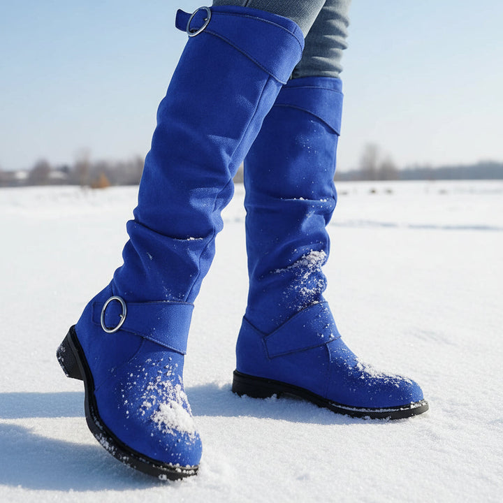 Women’s Knee-High Slip-On Boots-Bon Voyage Vintage