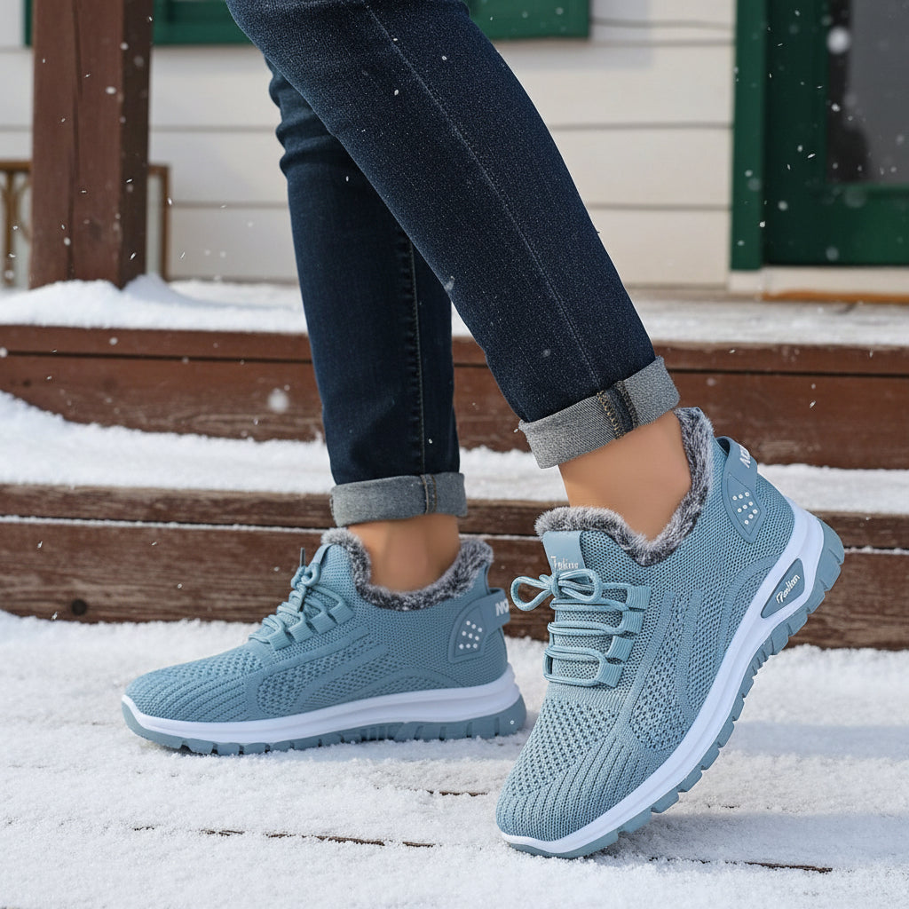 Women’s Lightweight Plush Fleece-Lined Winter Ankle Boots-Bon Voyage Vintage