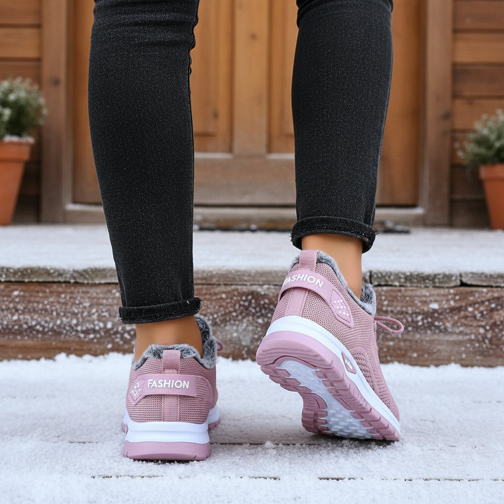 Women’s Lightweight Plush Fleece-Lined Winter Ankle Boots-Bon Voyage Vintage