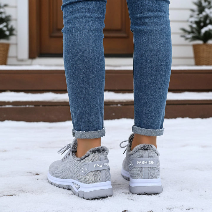 Women’s Lightweight Plush Fleece-Lined Winter Ankle Boots-Bon Voyage Vintage