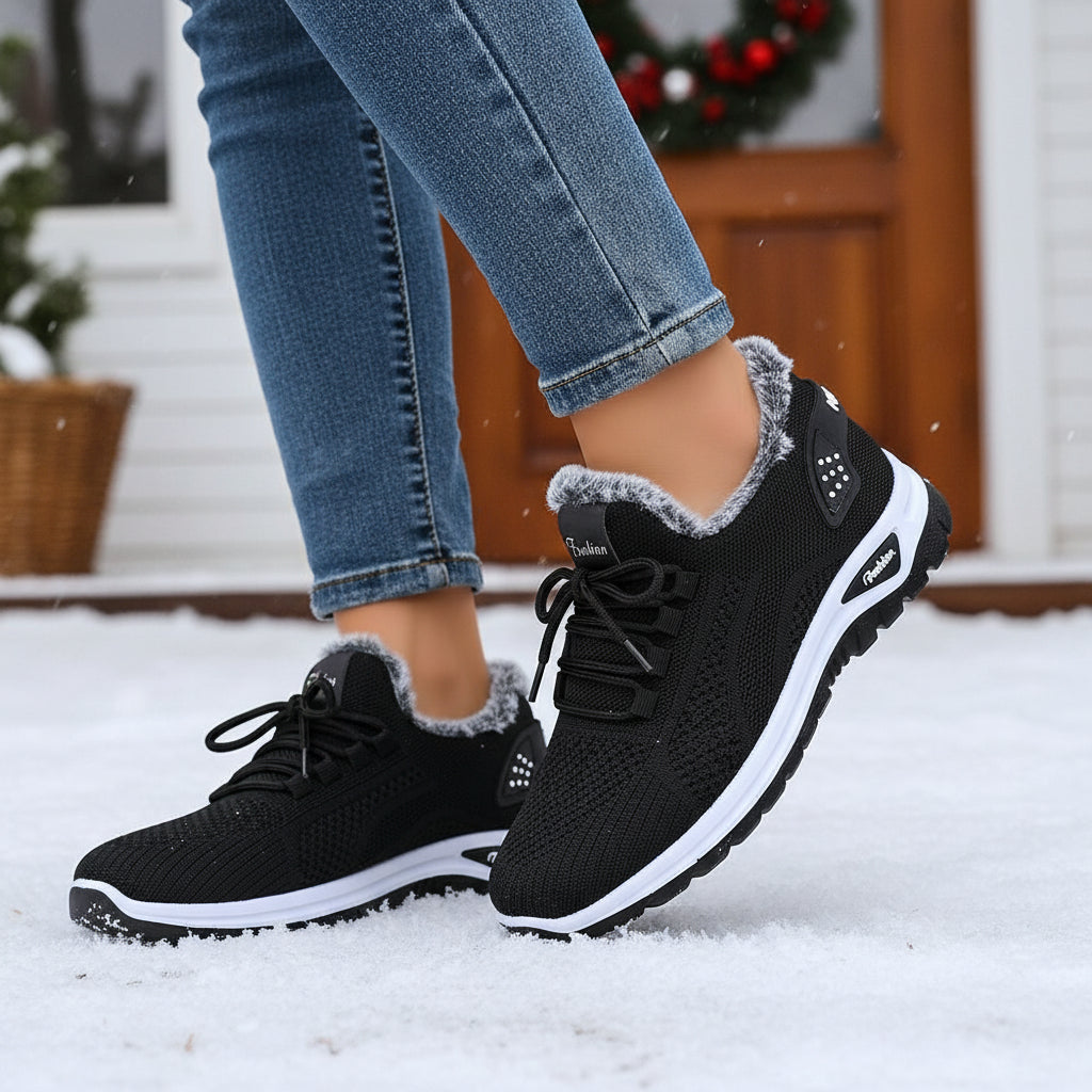 Women’s Lightweight Plush Fleece-Lined Winter Ankle Boots-Bon Voyage Vintage