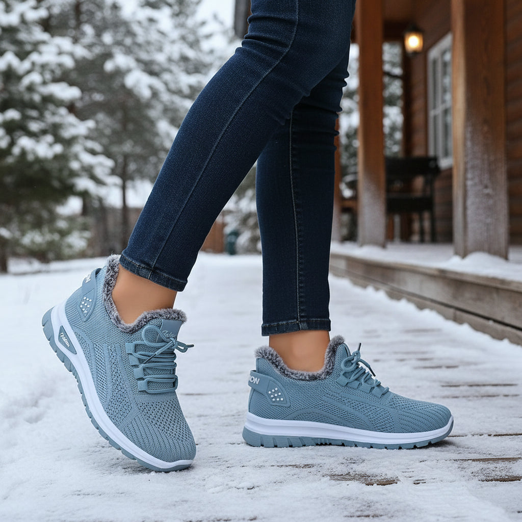 Women’s Lightweight Plush Fleece-Lined Winter Ankle Boots-Bon Voyage Vintage