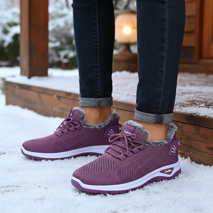 Women’s Lightweight Plush Fleece-Lined Winter Ankle Boots-Bon Voyage Vintage
