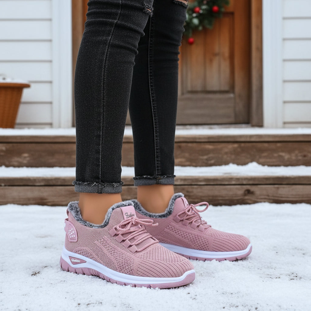 Women’s Lightweight Plush Fleece-Lined Winter Ankle Boots-Bon Voyage Vintage
