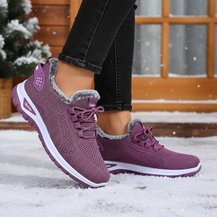 Women’s Lightweight Plush Fleece-Lined Winter Ankle Boots-Bon Voyage Vintage