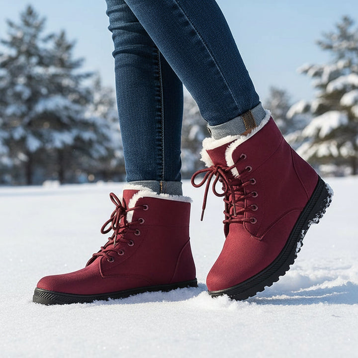 Women’s Lightweight Winter Ankle Boots-Bon Voyage Vintage