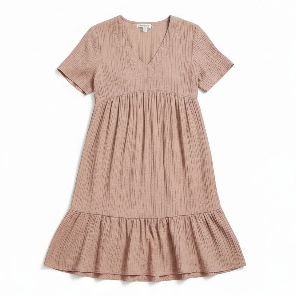 Women’s Long Sleeve Casual Dress-Bon Voyage Vintage