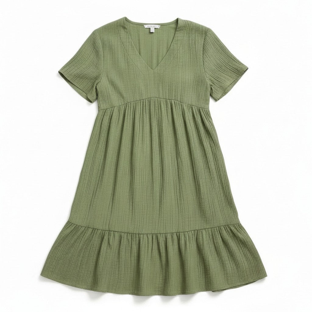 Women’s Long Sleeve Casual Dress-Bon Voyage Vintage