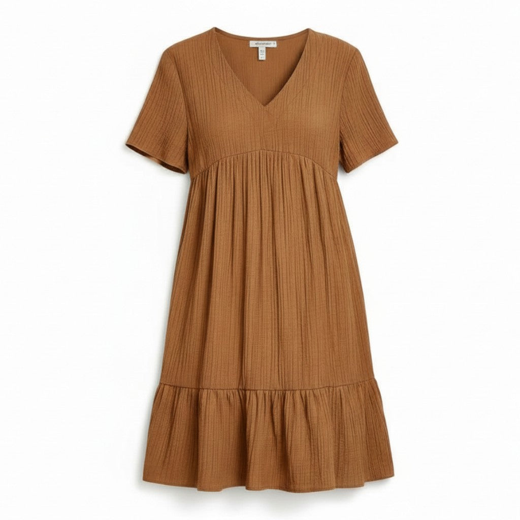 Women’s Long Sleeve Casual Dress-Bon Voyage Vintage