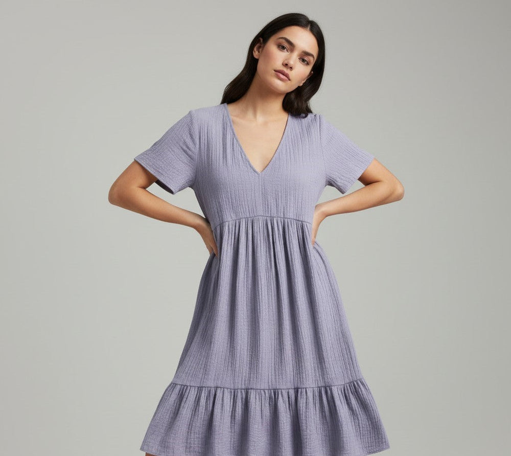 Women’s Long Sleeve Casual Dress-Bon Voyage Vintage