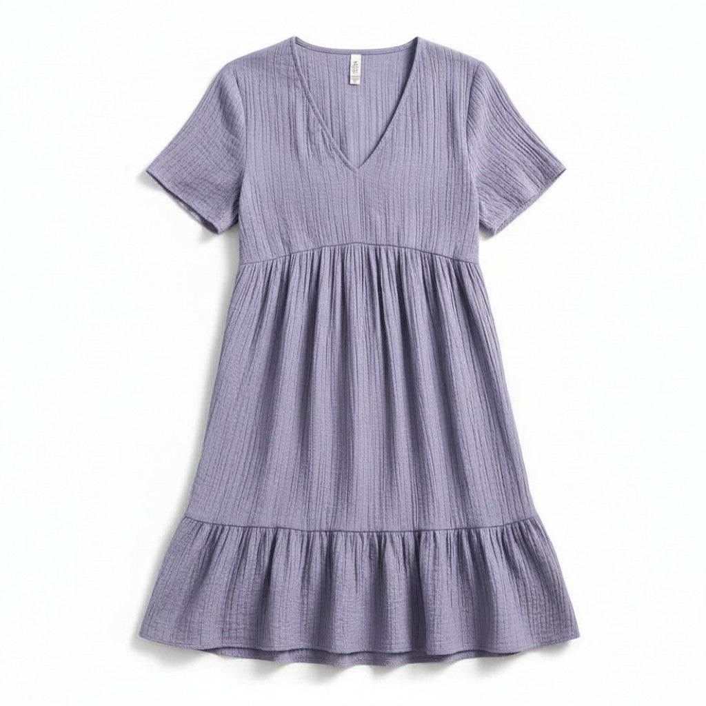 Women’s Long Sleeve Casual Dress-Bon Voyage Vintage