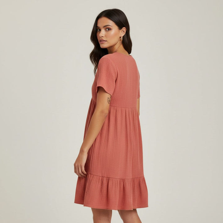 Women’s Long Sleeve Casual Dress-Bon Voyage Vintage