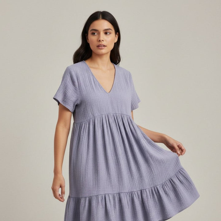 Women’s Long Sleeve Casual Dress-Bon Voyage Vintage