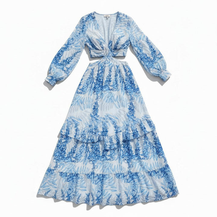 Women’s Long Summer Flowy Maxi Dress-Bon Voyage Vintage