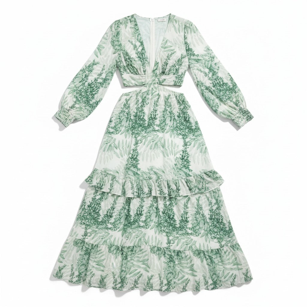 Women’s Long Summer Flowy Maxi Dress-Bon Voyage Vintage