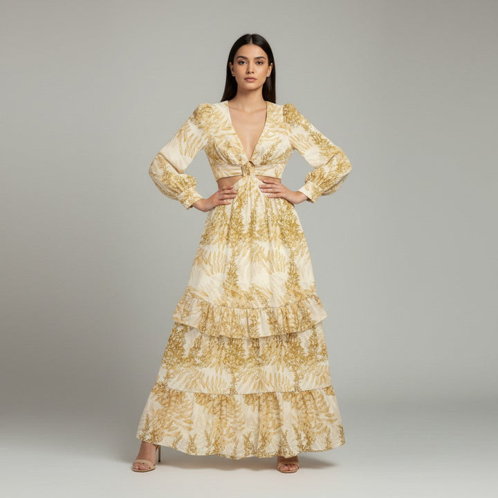 Women’s Long Summer Flowy Maxi Dress-Bon Voyage Vintage