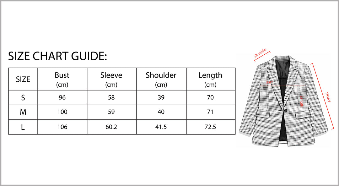 Women’s Plaid Office Blazer-Bon Voyage Vintage