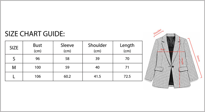 Women’s Plaid Office Blazer-Bon Voyage Vintage