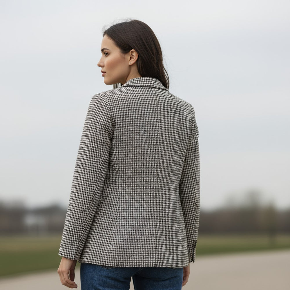 Women’s Plaid Office Blazer-Bon Voyage Vintage