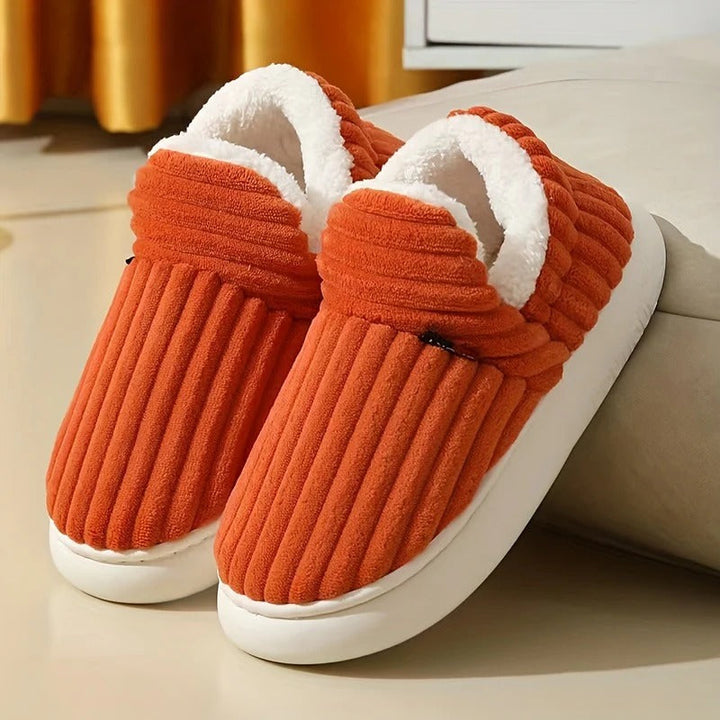 Women’s Plush Winter Slippers-Bon Voyage Vintage