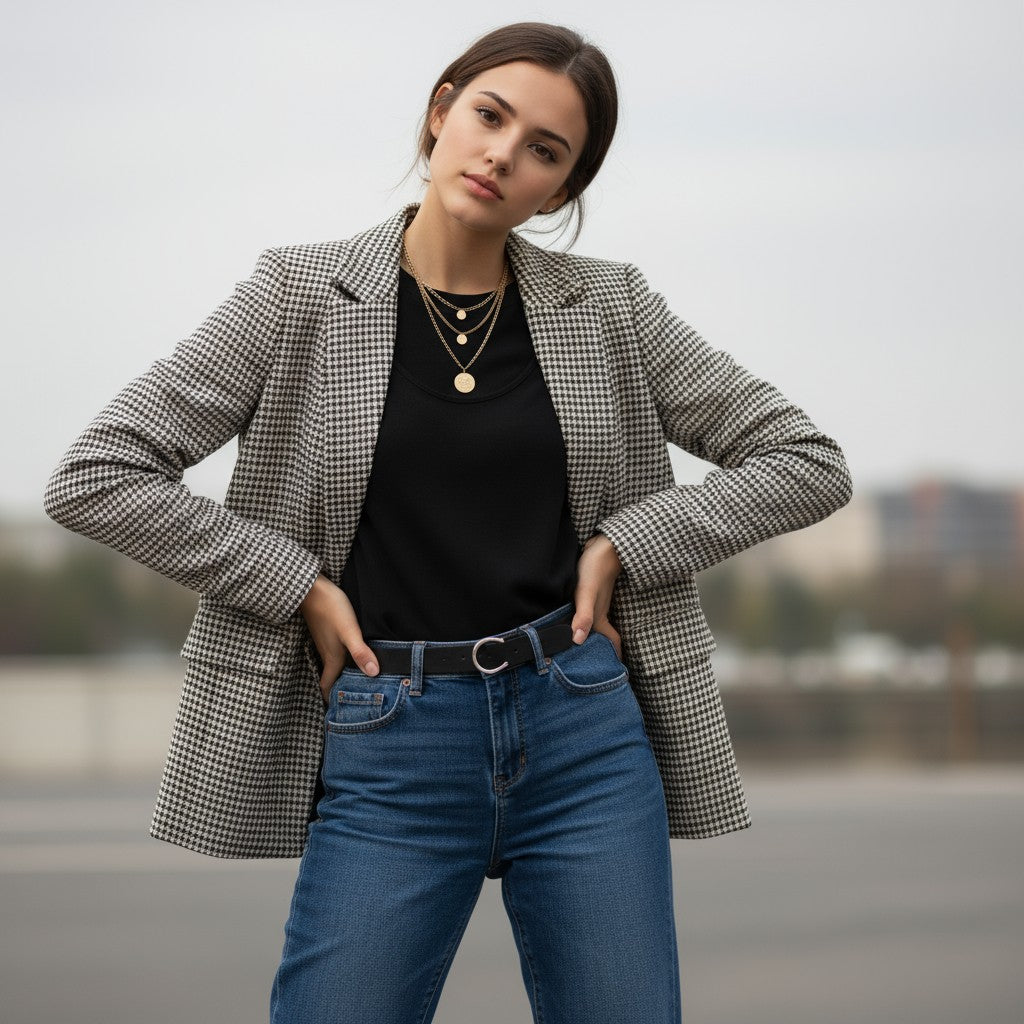 Women's Polyester Long Sleeve Coat-Bon Voyage Vintage