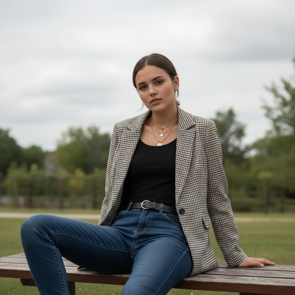 Women's Polyester Long Sleeve Coat-Bon Voyage Vintage