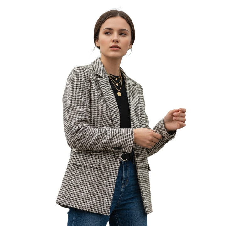 Women's Polyester Long Sleeve Coat-Bon Voyage Vintage