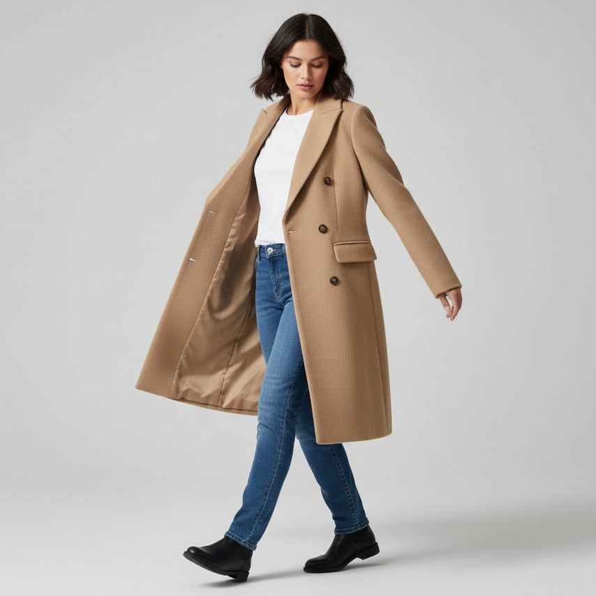 Women’s Solid Color Coat-Bon Voyage Vintage