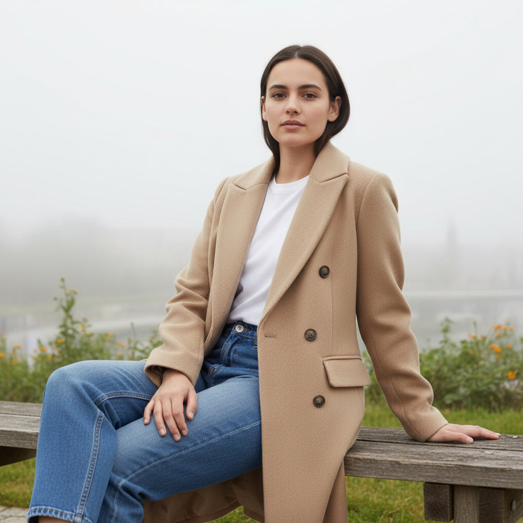 Women’s Solid Color Coat-Bon Voyage Vintage