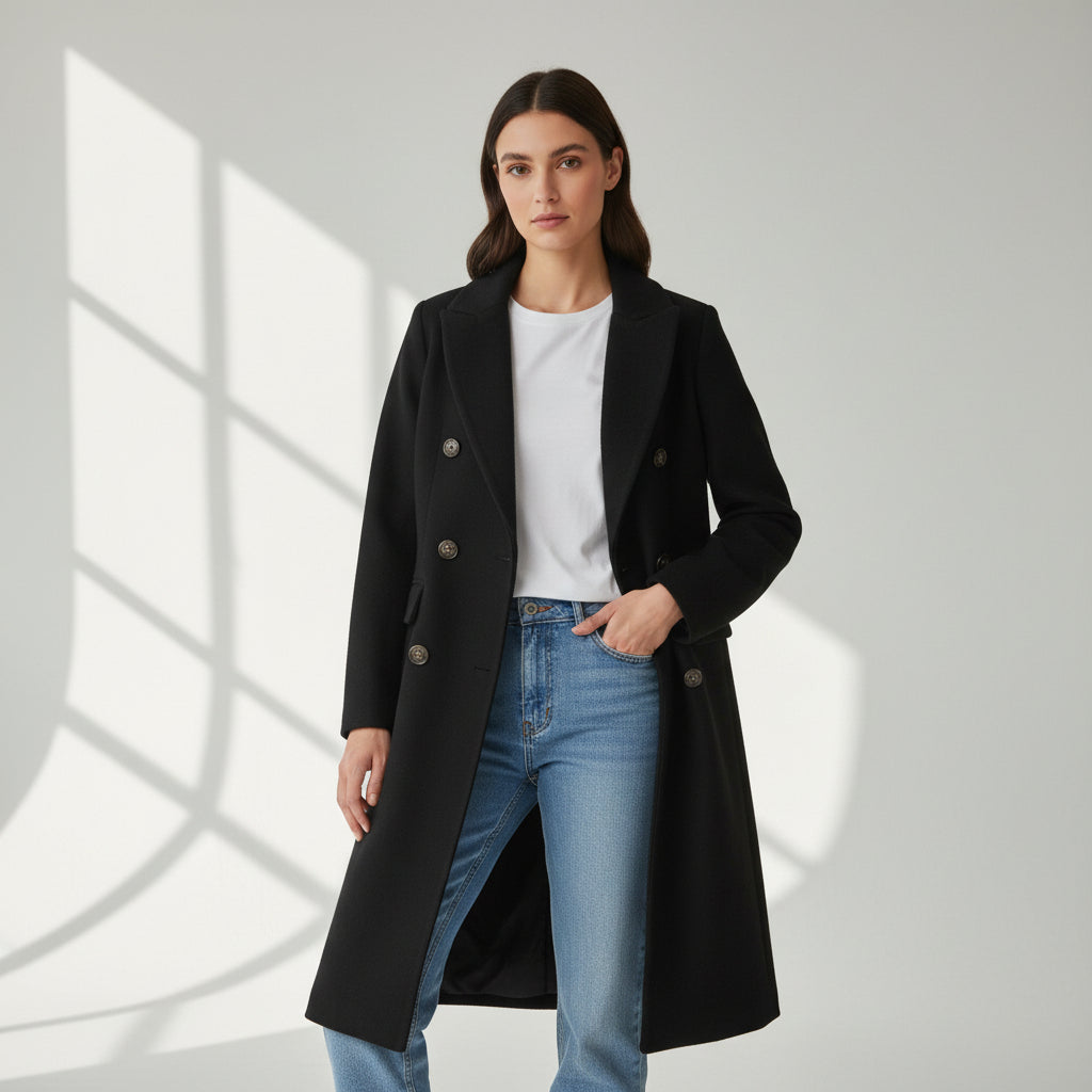 Women’s Solid Color Coat-Bon Voyage Vintage