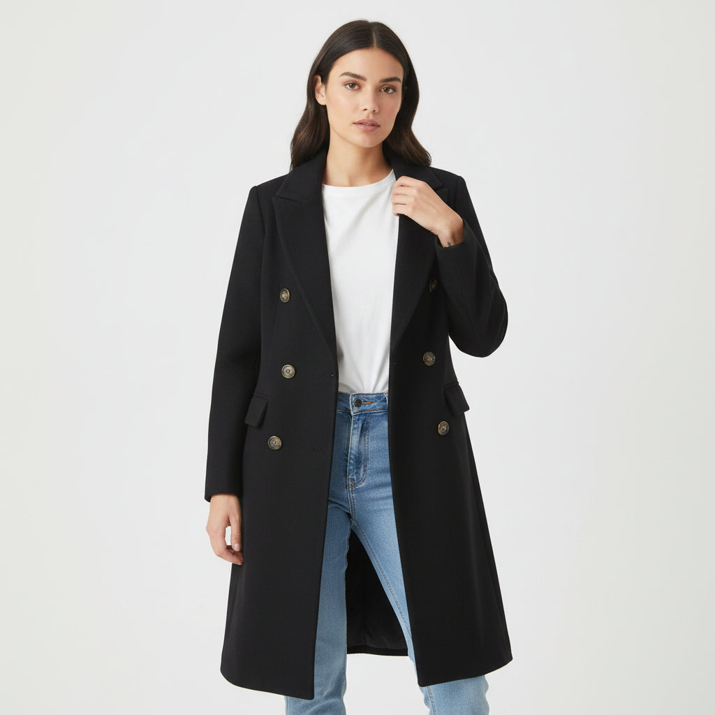 Women’s Solid Color Coat-Bon Voyage Vintage