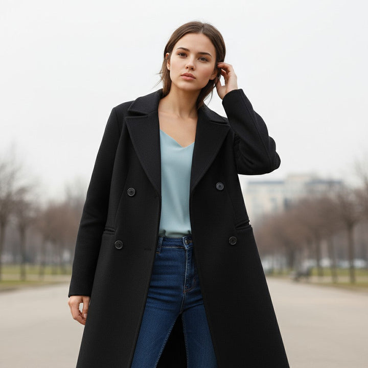 Women’s Solid Color Thick Coat-Bon Voyage Vintage