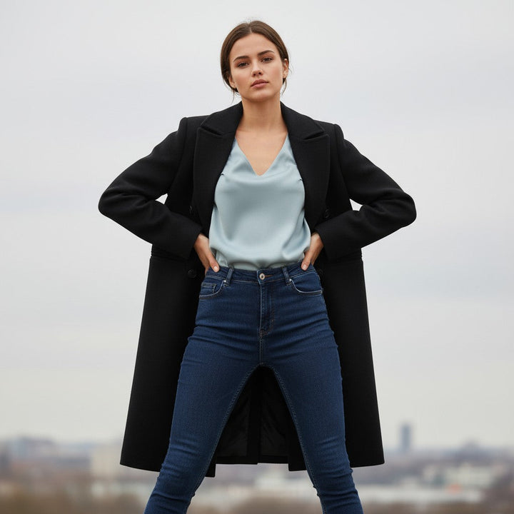 Women’s Solid Color Thick Coat-Bon Voyage Vintage