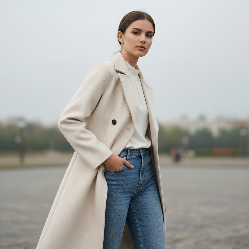 Women’s Solid Color Thick Coat-Bon Voyage Vintage