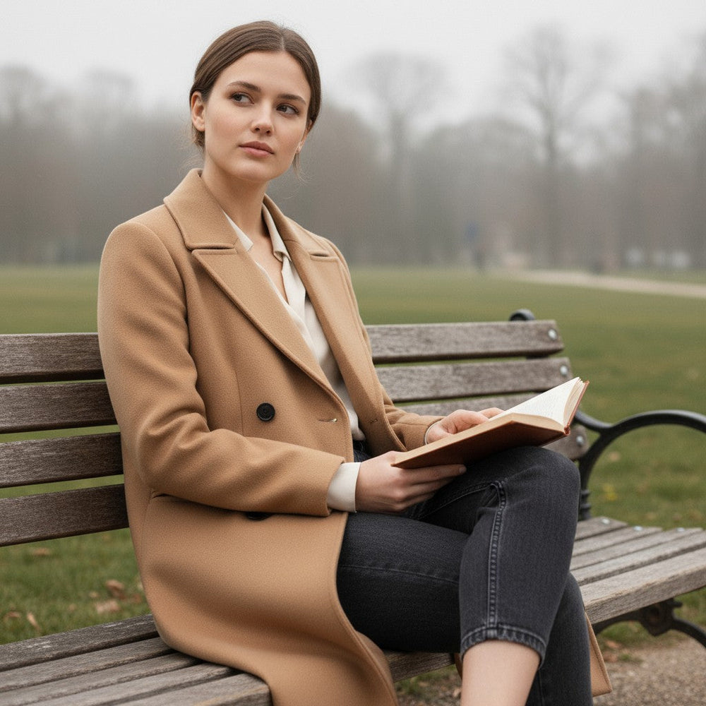 Women’s Solid Color Thick Coat-Bon Voyage Vintage