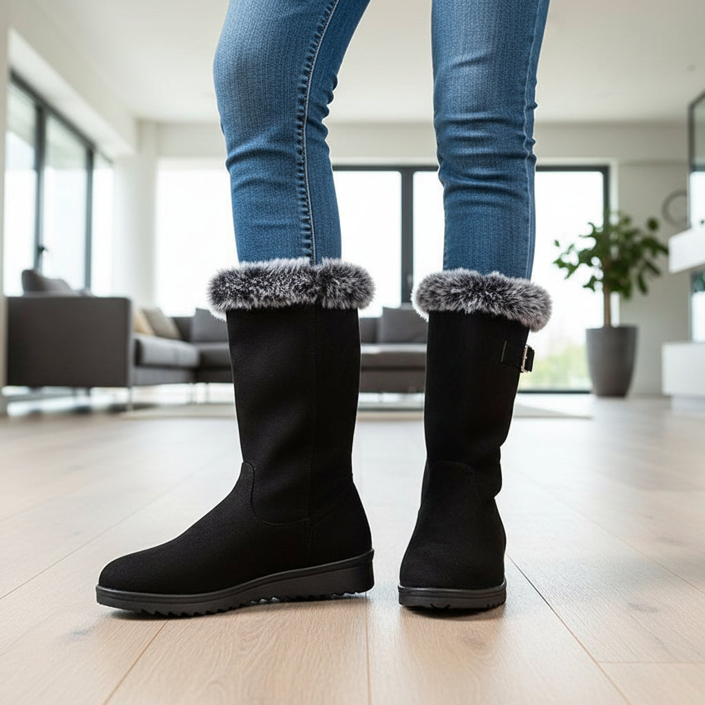 Women’s Tall Winter Boots for Snowfall-Bon Voyage Vintage