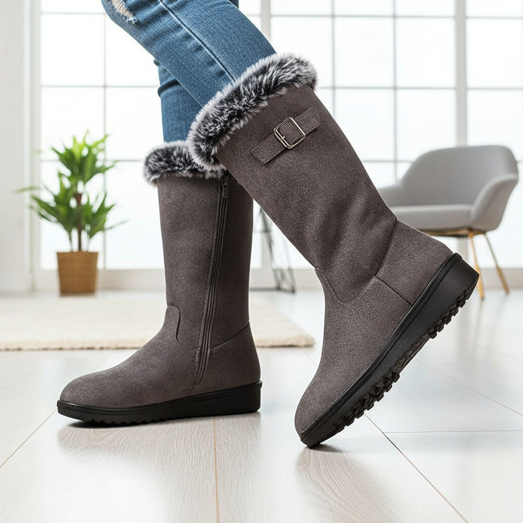 Women’s Tall Winter Boots for Snowfall-Bon Voyage Vintage