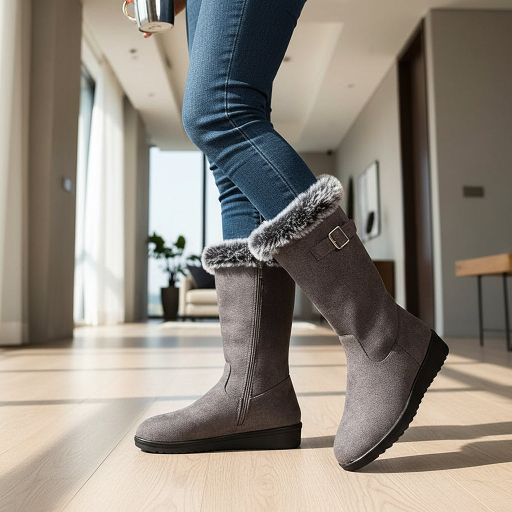 Women’s Tall Winter Boots for Snowfall-Bon Voyage Vintage