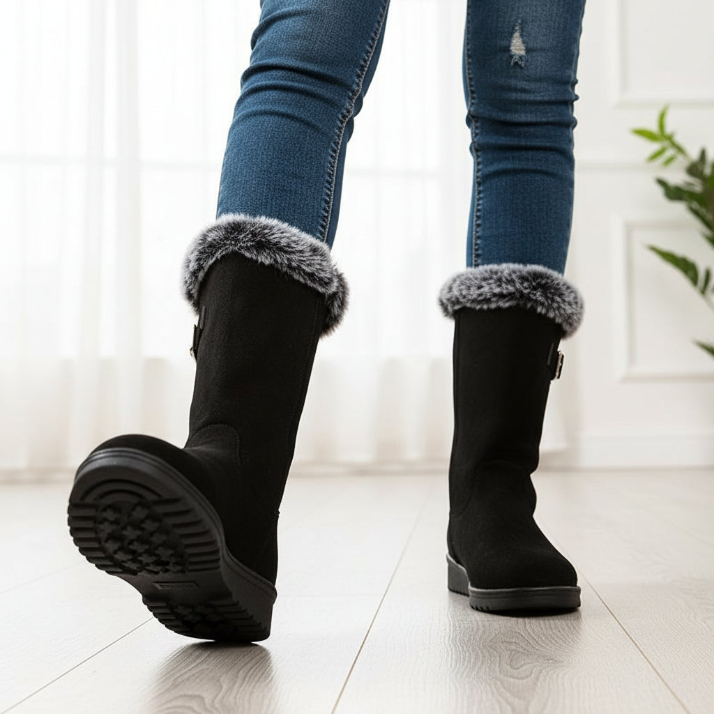 Women’s Tall Winter Boots for Snowfall-Bon Voyage Vintage